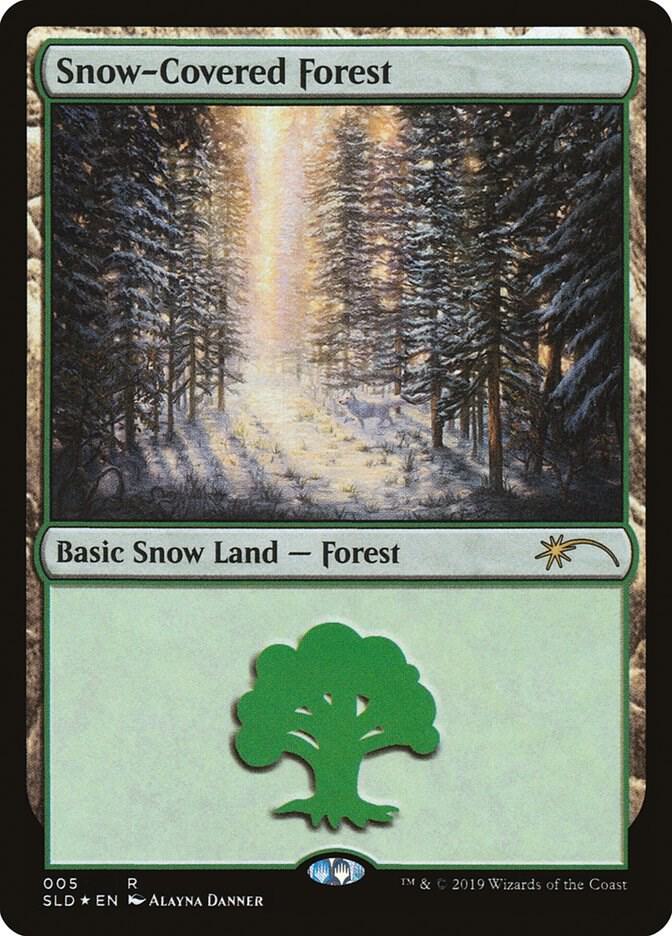 Snow-Covered Forest 5 card from Secret Lair Drop Series