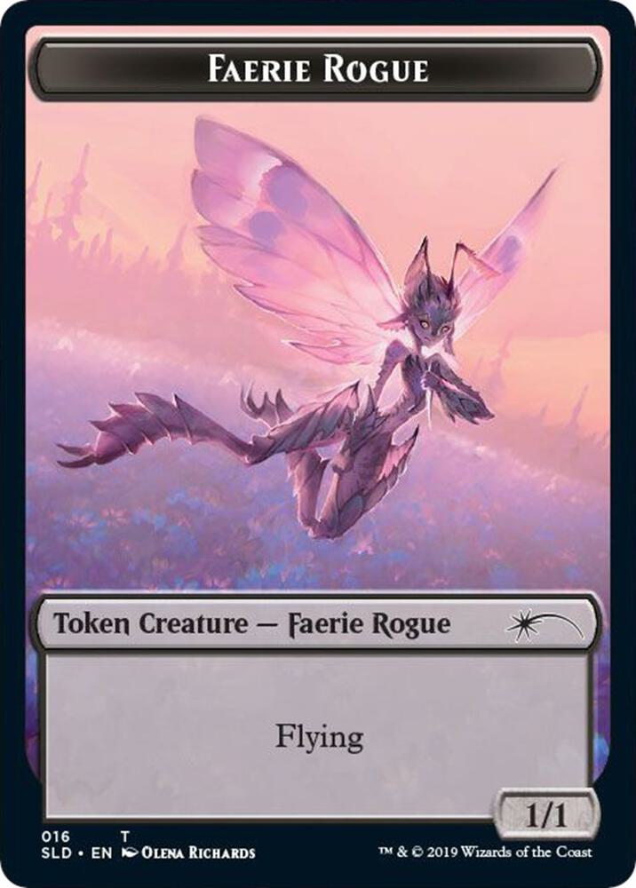 Faerie Rogue Token 16 card from Secret Lair Drop Series