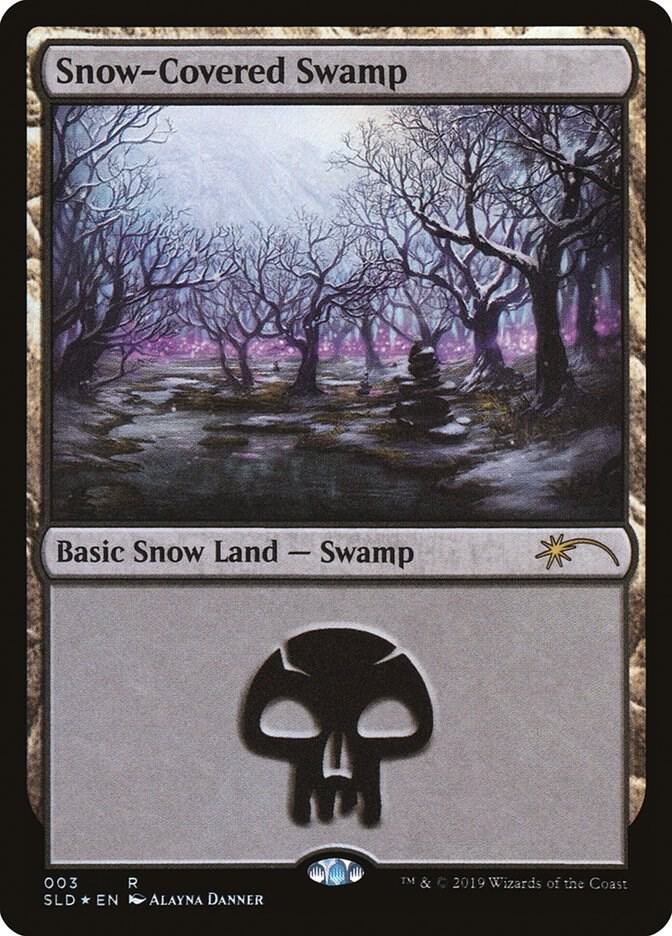 Snow-Covered Swamp 3 card from Secret Lair Drop Series