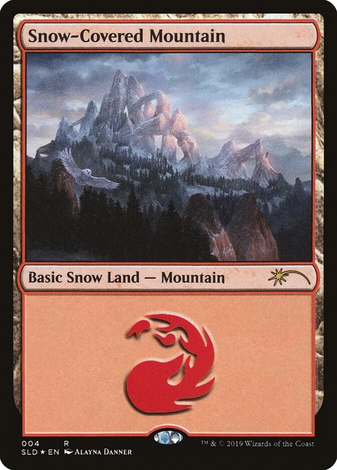 Snow-Covered Mountain 4 card from Secret Lair Drop Series