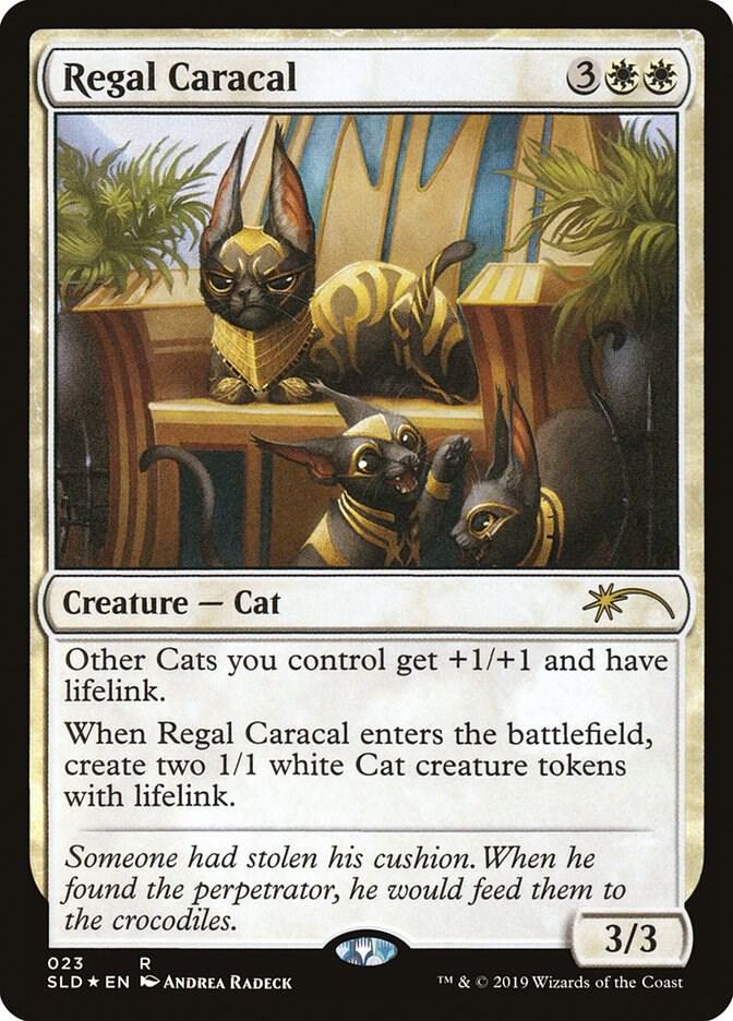 Regal Caracal 23 card from Secret Lair Drop Series