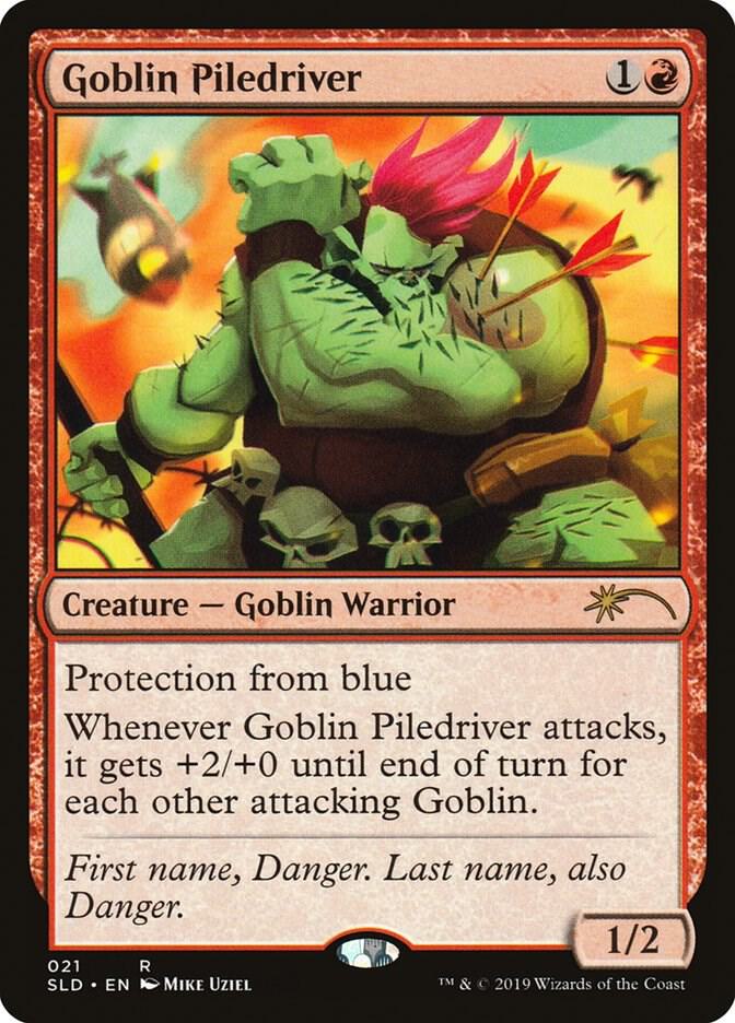 Goblin Piledriver 21 card from Secret Lair Drop Series