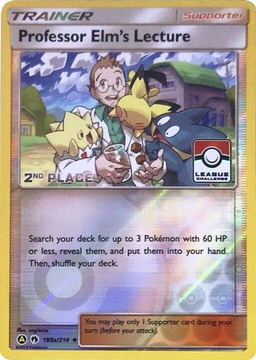 Professor Elm's Lecture (League Challenge) [2nd Place] 188a/214 card from League & Championship Cards