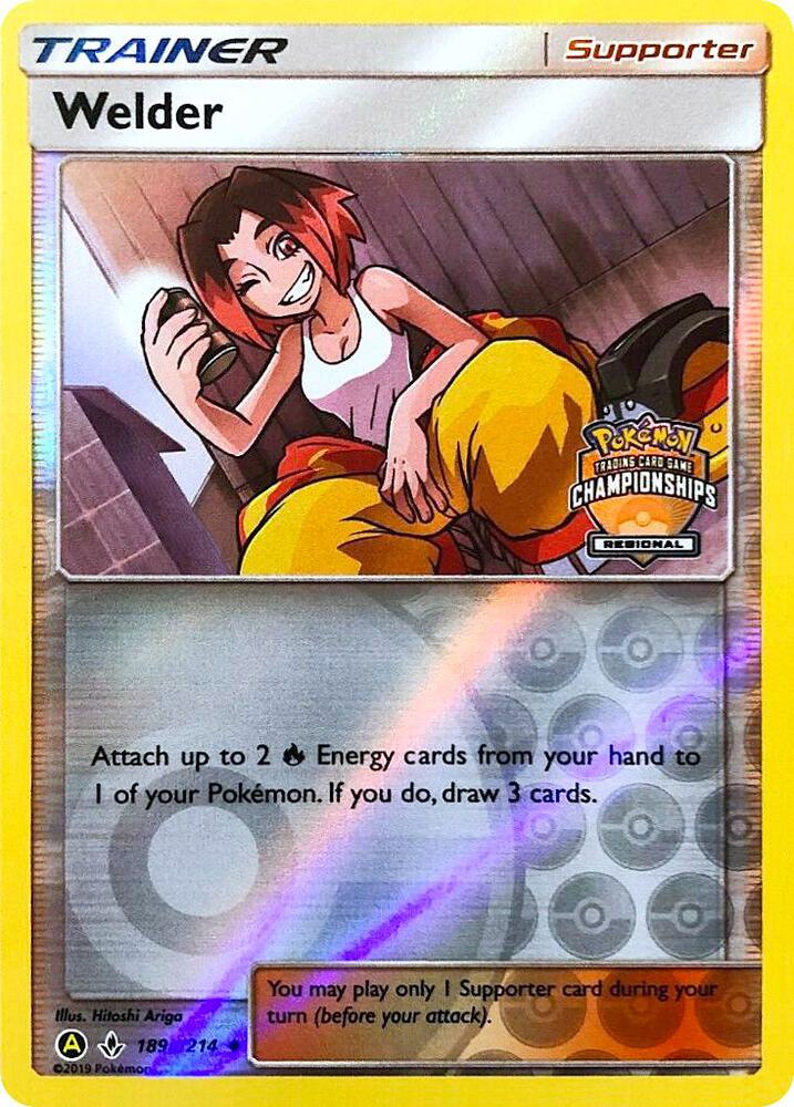 Welder (Regional Championships) 189a/214 card from League & Championship Cards