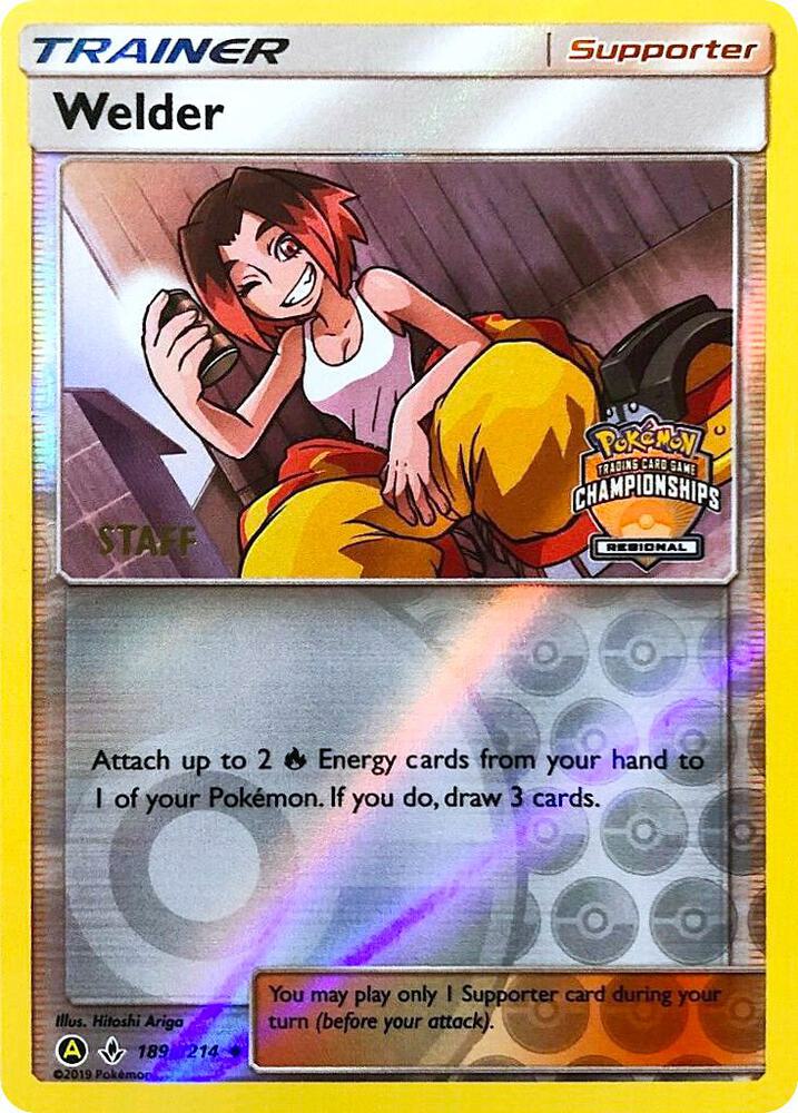 Welder (Regional Championships) [Staff] 189a/214 card from League & Championship Cards