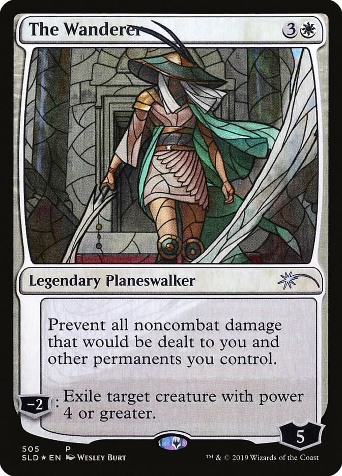 The Wanderer (Stained Glass) 505 card from Secret Lair Drop Series