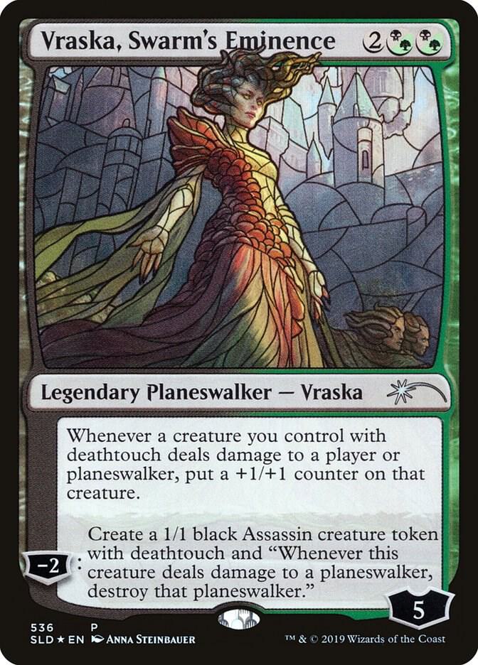 Vraska, Swarm's Eminence (Stained Glass) 536 card from Secret Lair Drop Series