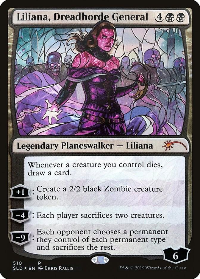 Liliana, Dreadhorde General (Stained Glass) 510 card from Secret Lair Drop Series