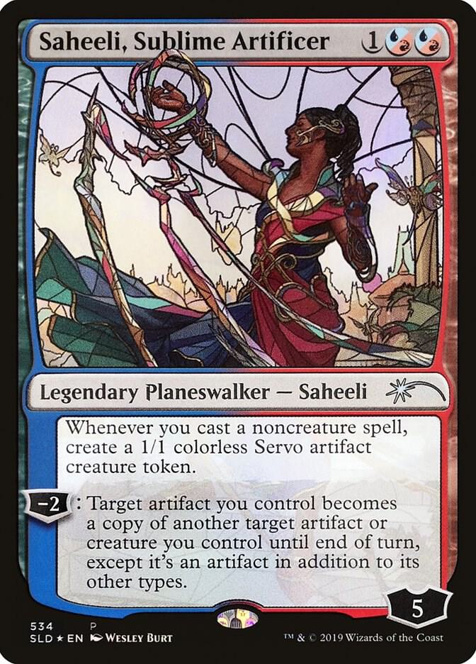 Saheeli, Sublime Artificer (Stained Glass) 534 card from Secret Lair Drop Series
