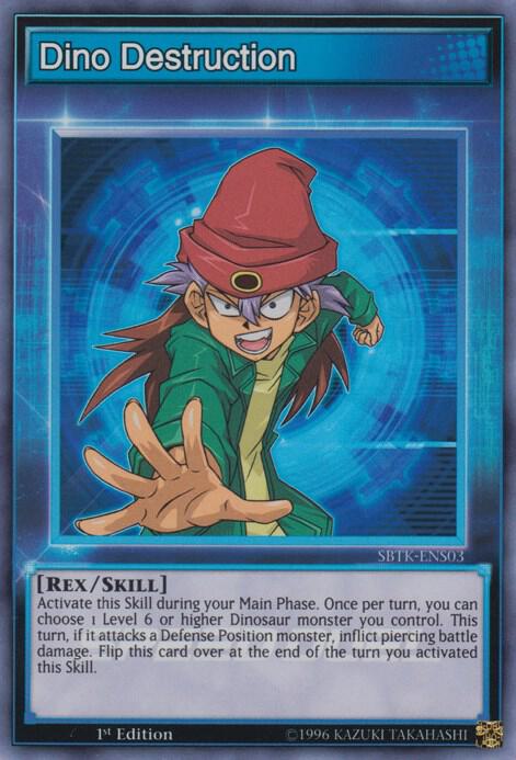 Dino Destruction SBTK-ENS03 card from Speed Duel: Trials of the Kingdom