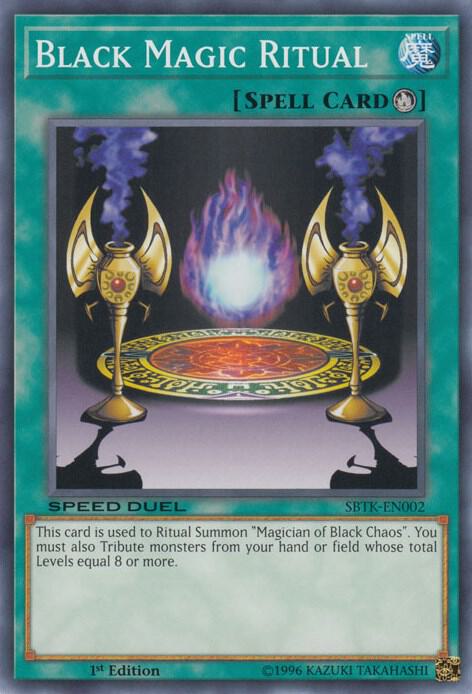 Black Magic Ritual SBTK-EN002 card from Speed Duel: Trials of the Kingdom