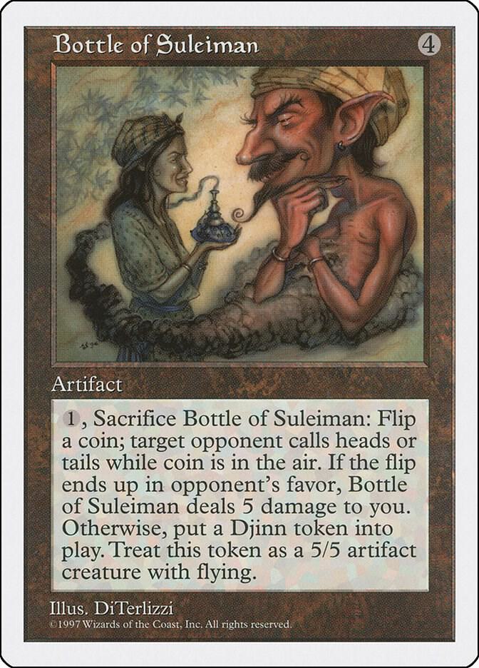 Bottle of Suleiman card from Fifth Edition