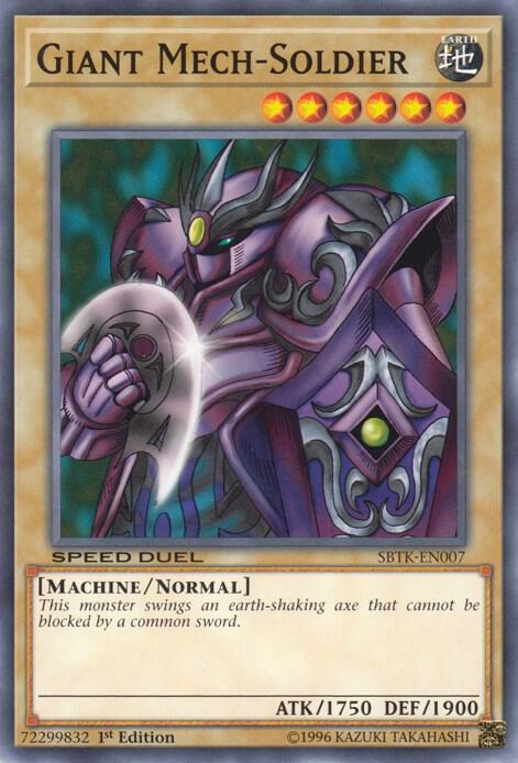 Giant Mech-Soldier SBTK-EN007 card from Speed Duel: Trials of the Kingdom