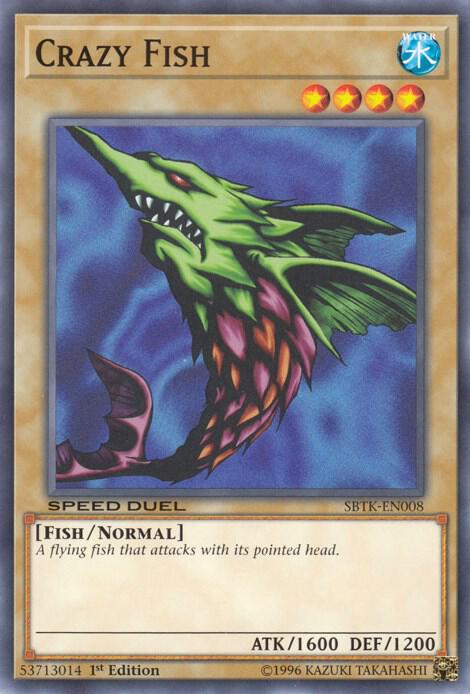 Crazy Fish SBTK-EN008 card from Speed Duel: Trials of the Kingdom