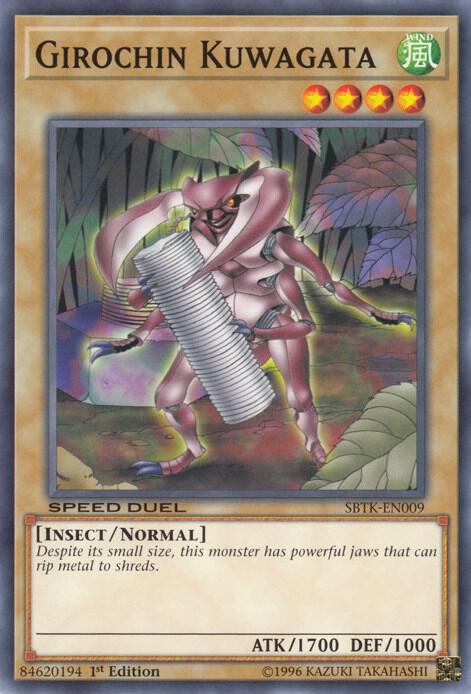 Girochin Kuwagata SBTK-EN009 card from Speed Duel: Trials of the Kingdom