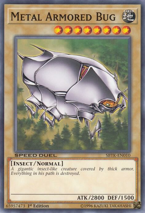 Metal Armored Bug SBTK-EN010 card from Speed Duel: Trials of the Kingdom