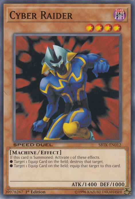 Cyber Raider SBTK-EN012 card from Speed Duel: Trials of the Kingdom