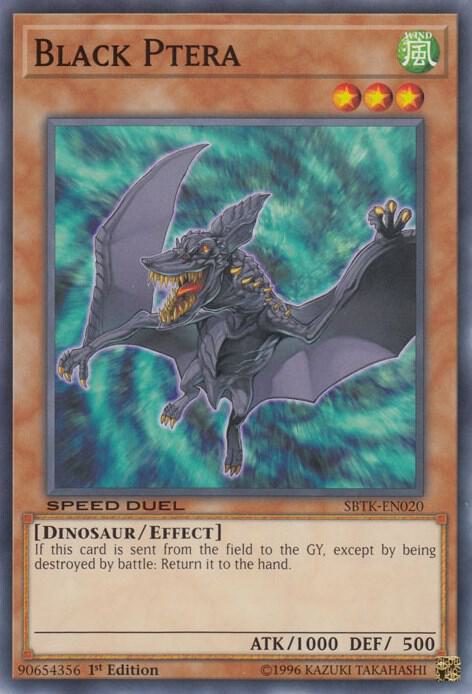 Black Ptera SBTK-EN020 card from Speed Duel: Trials of the Kingdom