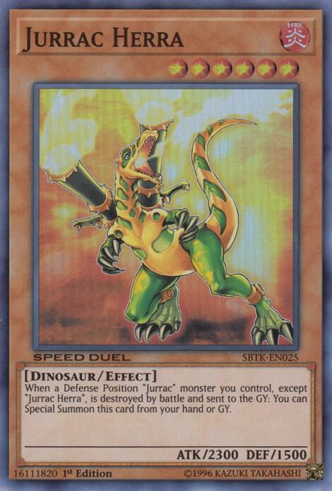 Jurrac Herra SBTK-EN025 card from Speed Duel: Trials of the Kingdom