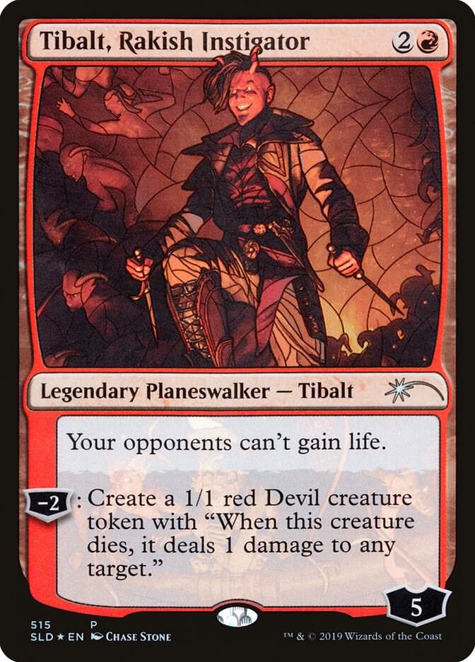 Tibalt, Rakish Instigator (Stained Glass) 515 card from Secret Lair Drop Series
