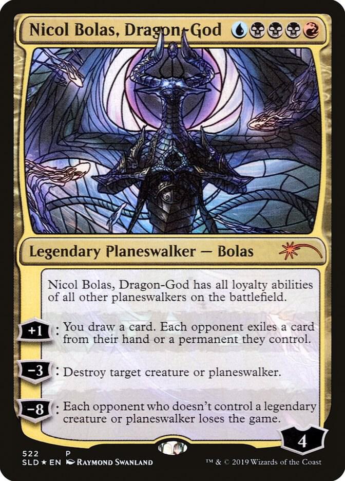 Nicol Bolas, Dragon-God (Stained Glass) 522 card from Secret Lair Drop Series