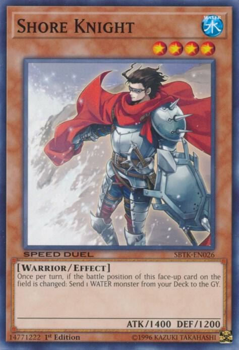 Shore Knight SBTK-EN026 card from Speed Duel: Trials of the Kingdom