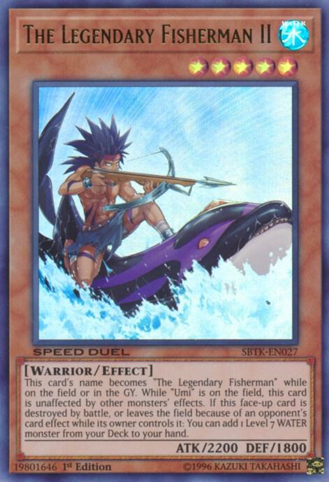 The Legendary Fisherman II SBTK-EN027 card from Speed Duel: Trials of the Kingdom