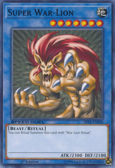 Super War-Lion SBTK-EN030 card from Speed Duel: Trials of the Kingdom