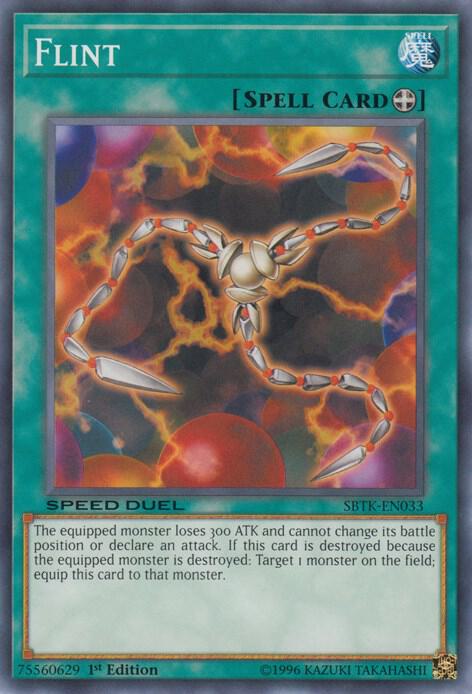 Flint SBTK-EN033 card from Speed Duel: Trials of the Kingdom