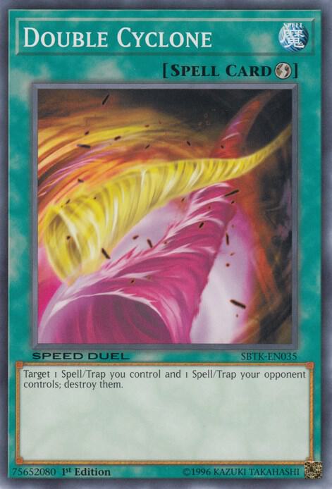 Double Cyclone SBTK-EN035 card from Speed Duel: Trials of the Kingdom