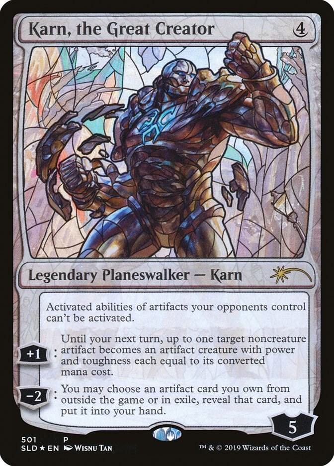Karn, the Great Creator (Stained Glass) 501 card from Secret Lair Drop Series