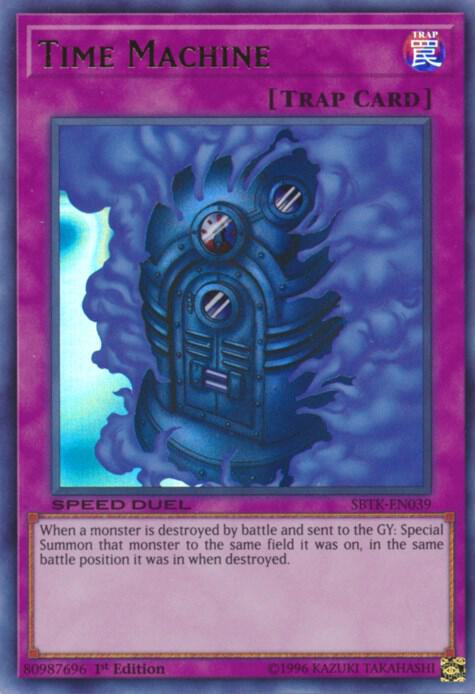 Time Machine SBTK-EN039 card from Speed Duel: Trials of the Kingdom