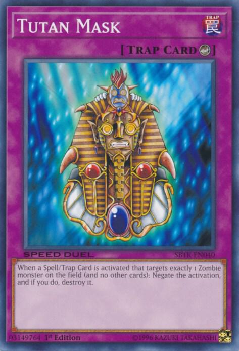 Tutan Mask SBTK-EN040 card from Speed Duel: Trials of the Kingdom