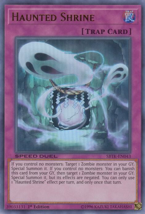 Haunted Shrine SBTK-EN043 card from Speed Duel: Trials of the Kingdom