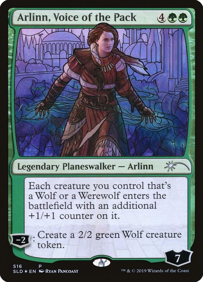 Arlinn, Voice of the Pack (Stained Glass) 516 card from Secret Lair Drop Series