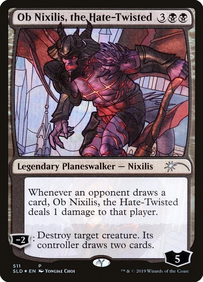 Ob Nixilis, the Hate-Twisted (Stained Glass) 511 card from Secret Lair Drop Series