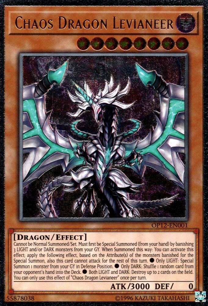 Chaos Dragon Levianeer (UTR) OP12-EN001 card from OTS Tournament Pack 12