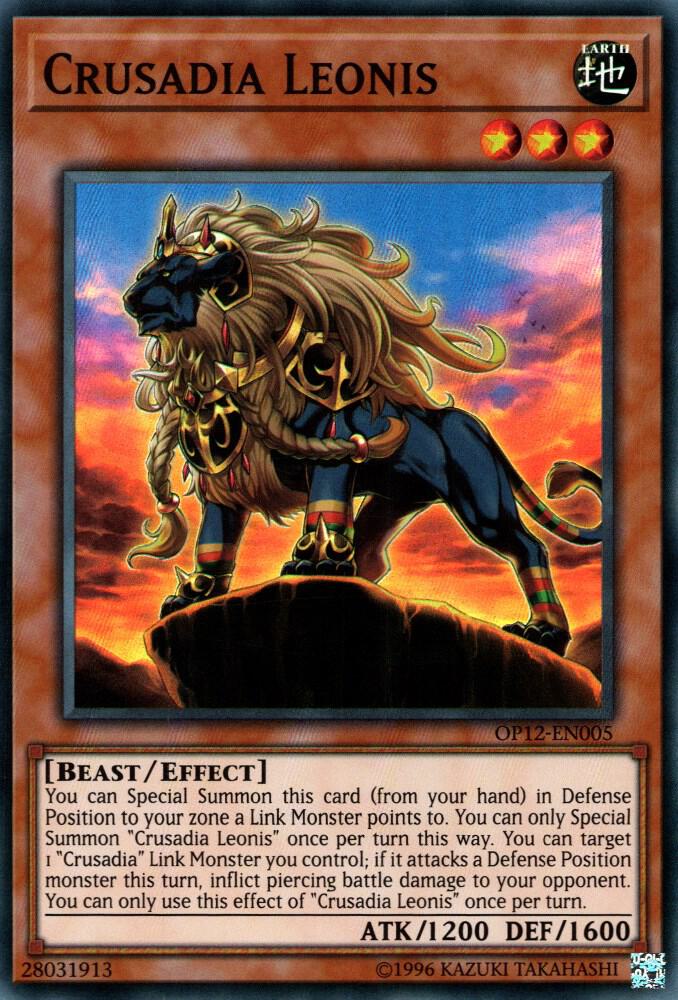 Crusadia Leonis OP12-EN005 card from OTS Tournament Pack 12
