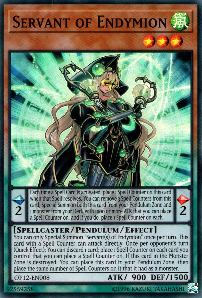 Servant of Endymion OP12-EN008 card from OTS Tournament Pack 12