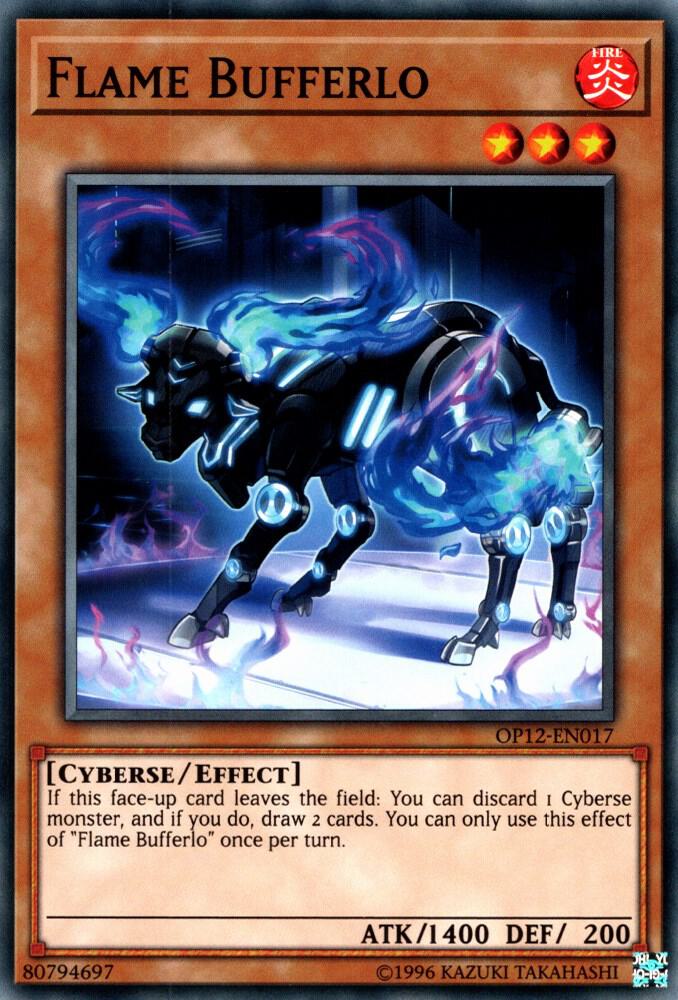 Flame Bufferlo OP12-EN017 card from OTS Tournament Pack 12