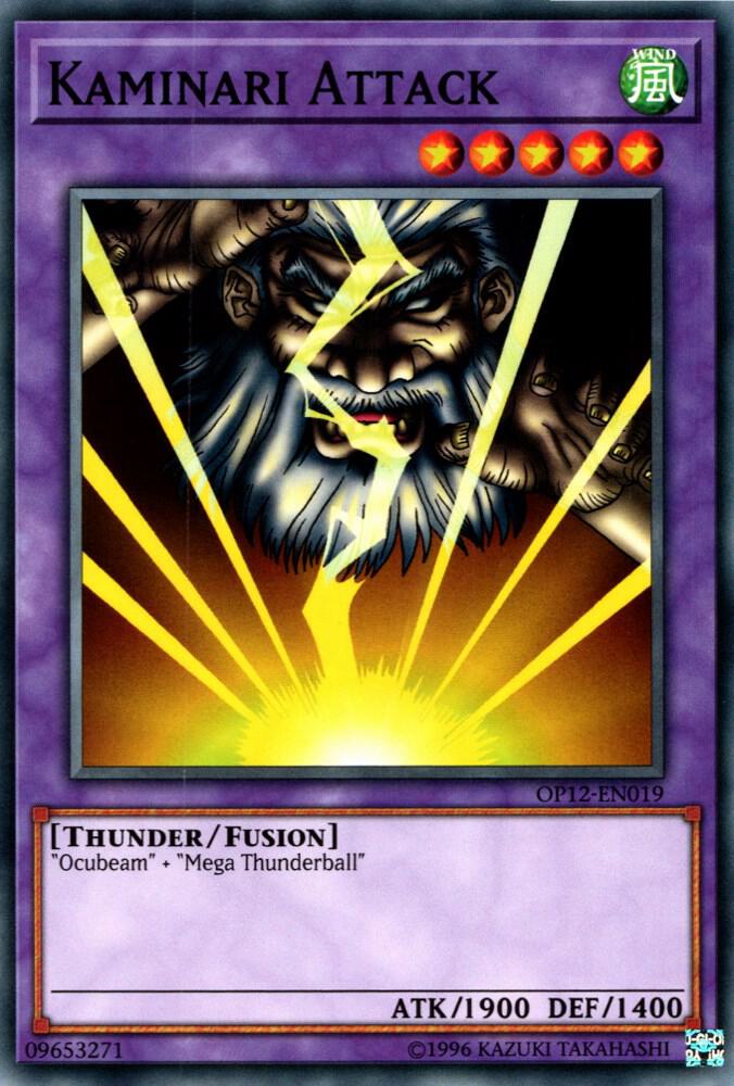 Kaminari Attack OP12-EN019 card from OTS Tournament Pack 12