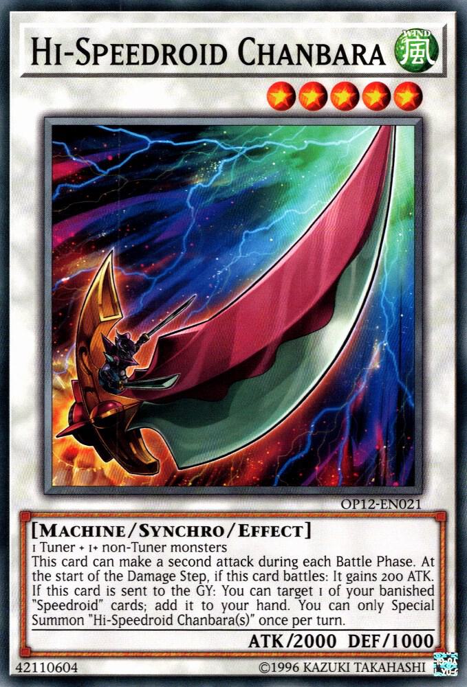 Hi-Speedroid Chanbara OP12-EN021 card from OTS Tournament Pack 12