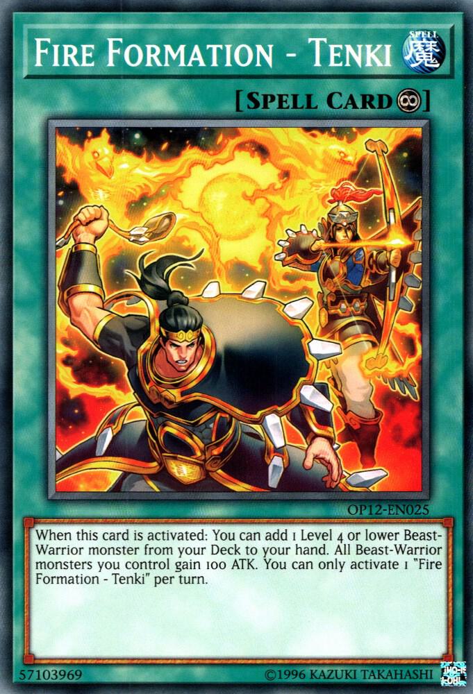 Fire Formation - Tenki OP12-EN025 card from OTS Tournament Pack 12