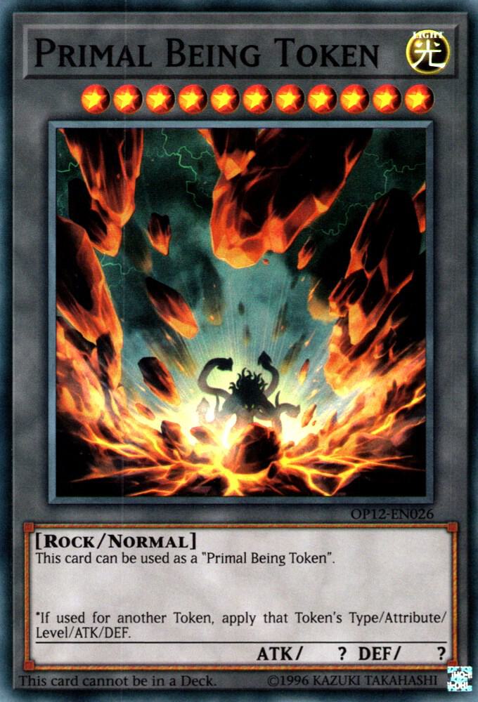Primal Being Token OP12-EN026 card from OTS Tournament Pack 12