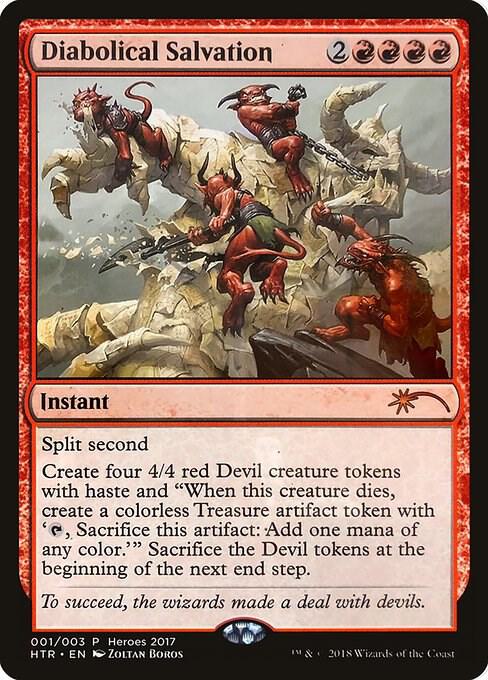 Diabolical Salvation 1 card from Unique and Miscellaneous Promos