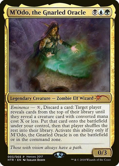 M'Odo, the Gnarled Oracle 3 card from Unique and Miscellaneous Promos