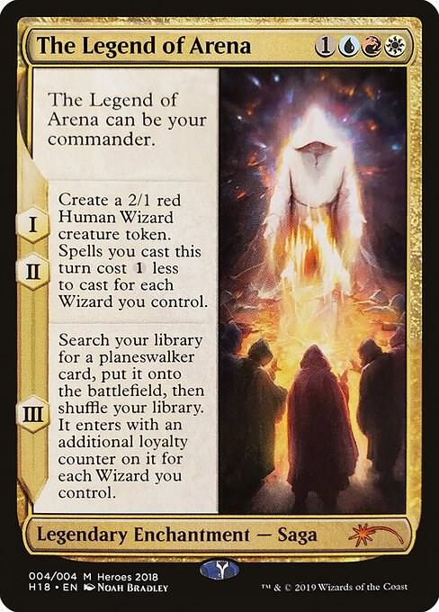 The Legend of Arena 4 card from Unique and Miscellaneous Promos