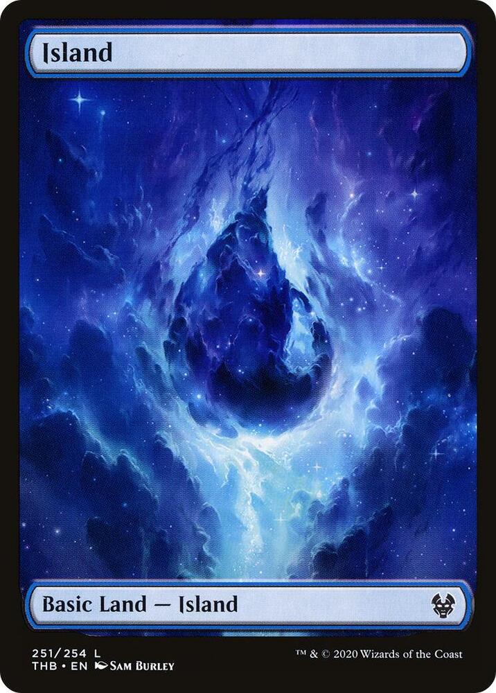 Island 251 card from Theros Beyond Death