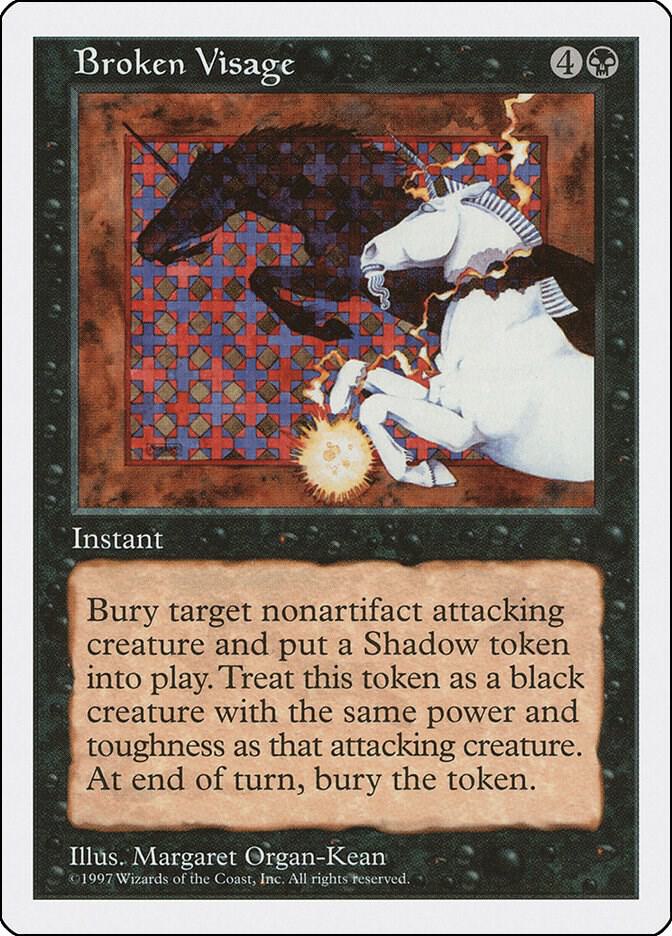 Broken Visage card from Fifth Edition