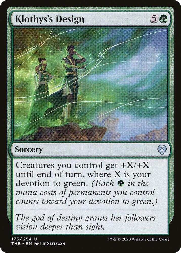 Klothys's Design 176 card from Theros Beyond Death